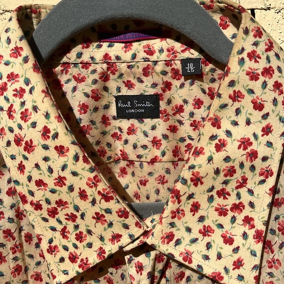 Paul Smith London men’s button down floral shirt. Size 18 - Picture 2 of 4